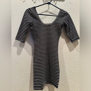 Stripe mini dress.